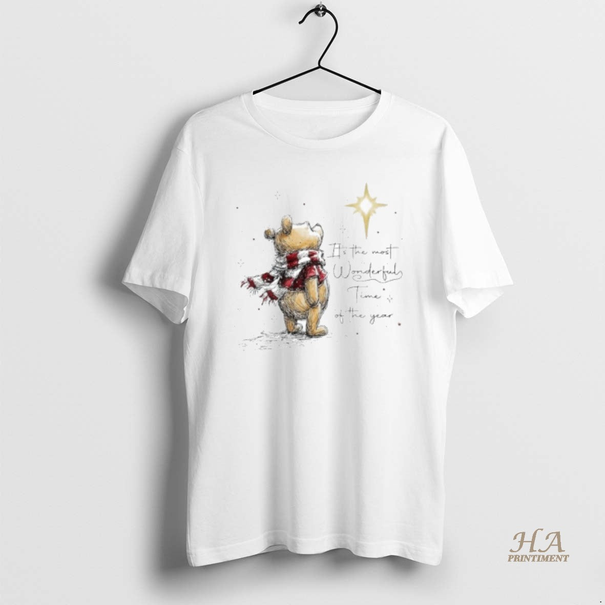 Official Pooh Its The Most Wonderful Time Of The Year Shirt Hoodie Sweatshirt | PurePodTees.com