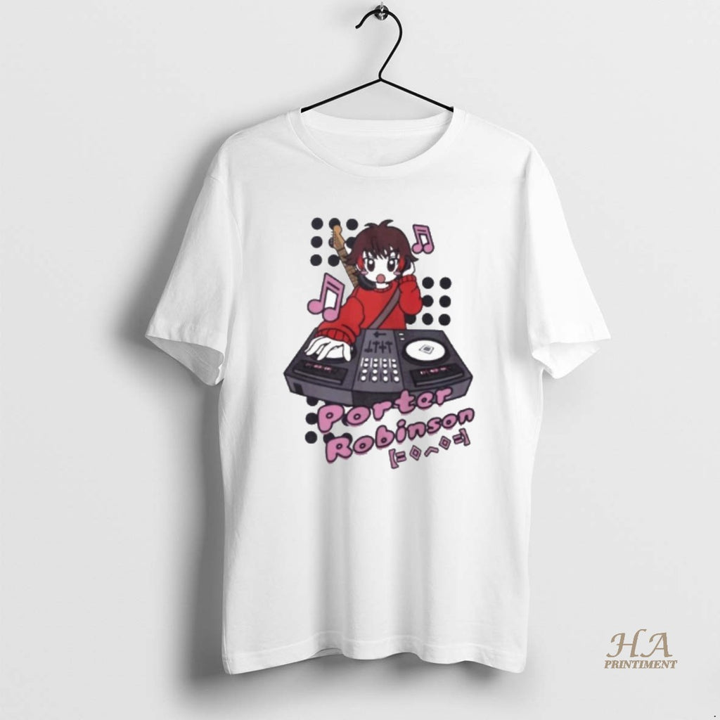 Official Porter Robinson Anime Dj Character Smile World Tour 2024 2025 Shirt Hoodie Sweatshirt | PurePodTees.com