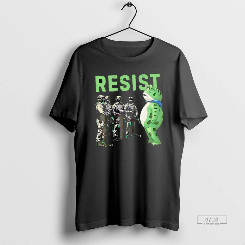Official Portland Frog Resist Anti Ice Protest