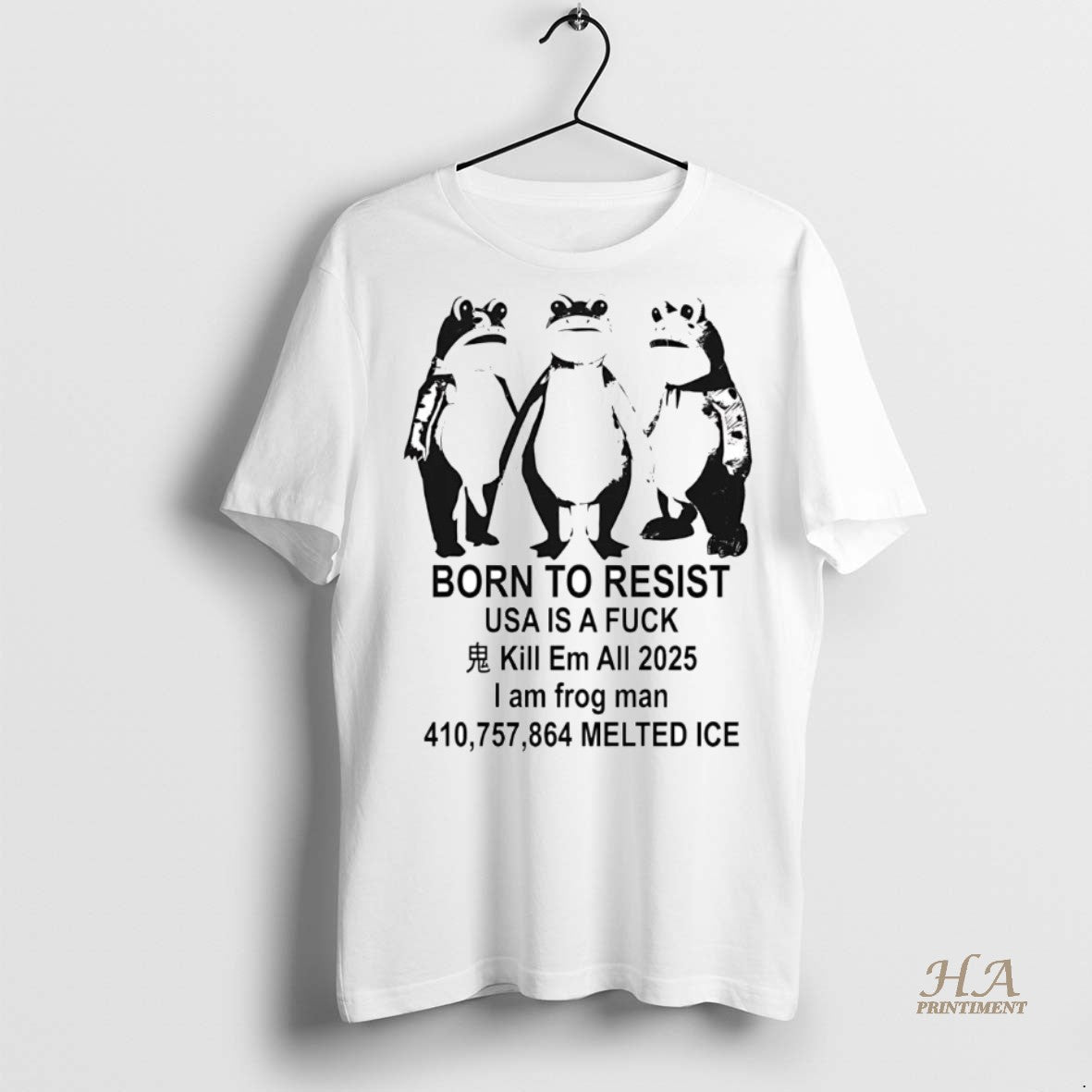 Official Portland Frog Born To Resist Usa Is A Fuck Kill Em All 2025 Shirt Hoodie Sweatshirt | PurePodTees.com