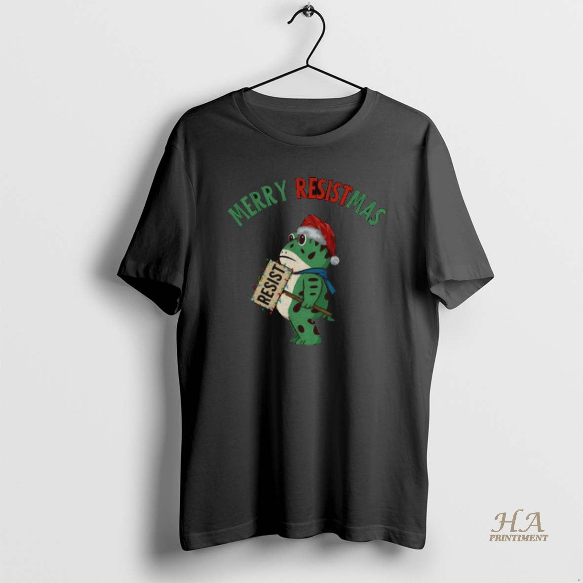 Official Portland Frog Protest Resist Fascism Antifa Protest Merry Resistmas Christmas Shirt Hoodie Sweatshirt