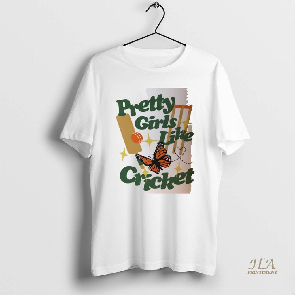 Official Pretty Girls Like Cricket Butterfly Shirt Hoodie Sweatshirt | PurePodTees.com
