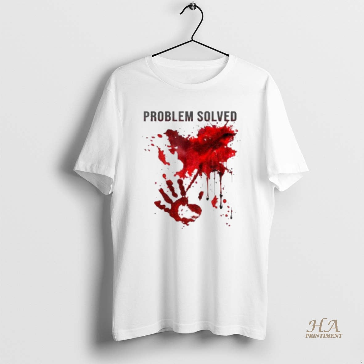 Official Problem Solved Bloody Shirt Hoodie Sweatshirt | PurePodTees.com