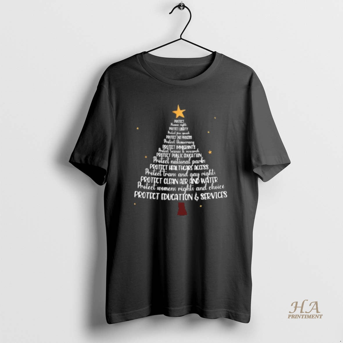 Official Protect Education And Services Christmas Tree Blackshirt Shirt Hoodie Sweatshirt | PurePodTees.com