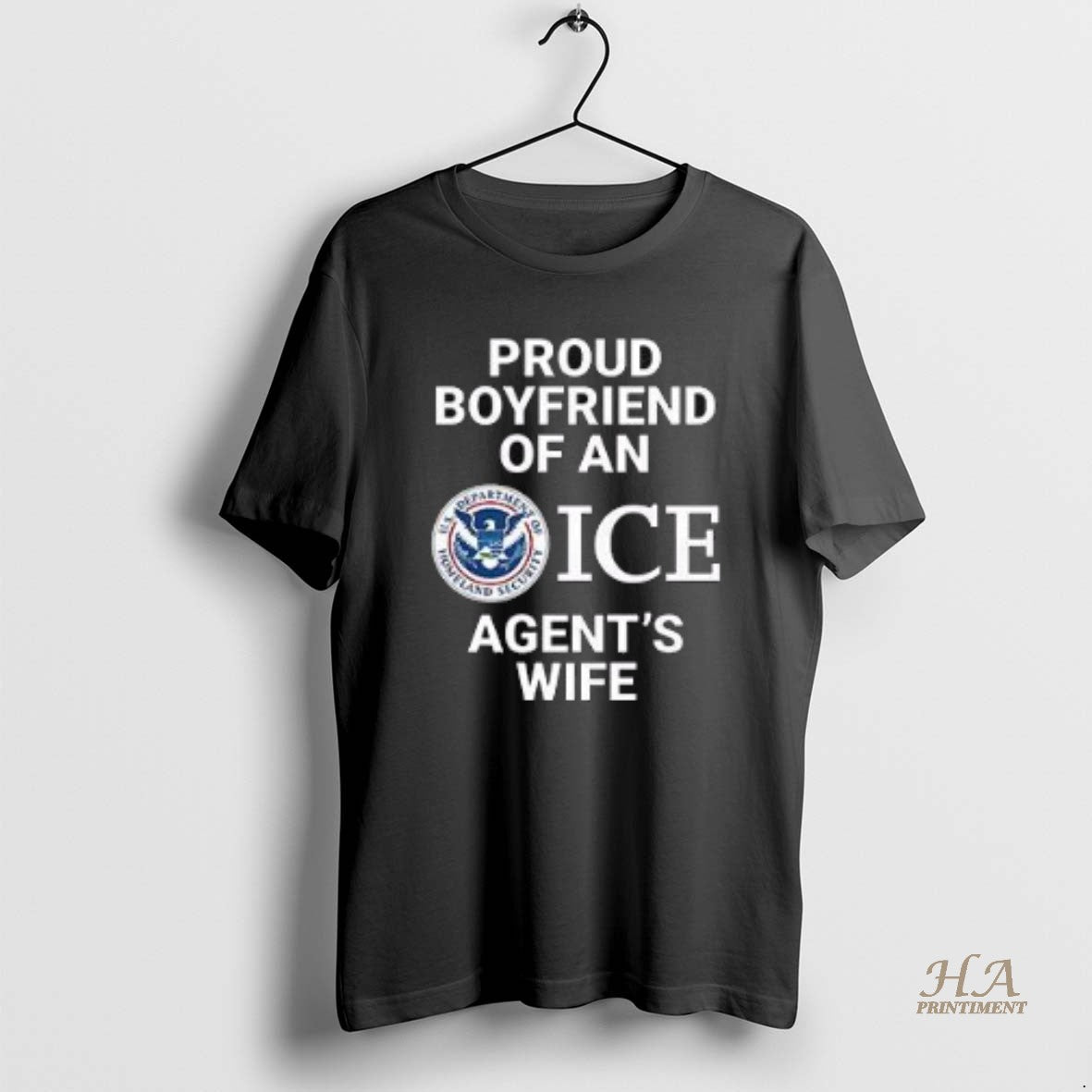 Official Proud Boyfriend Of An Ice Agents Wife 2025 Shirt Hoodie Sweatshirt | PurePodTees.com