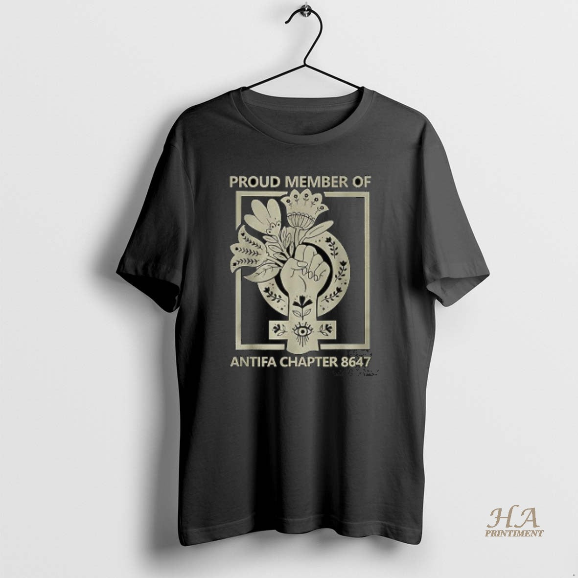 Official Proud Member Of Antifa Chapter 8647 Shirt Hoodie Sweatshirt | PurePodTees.com
