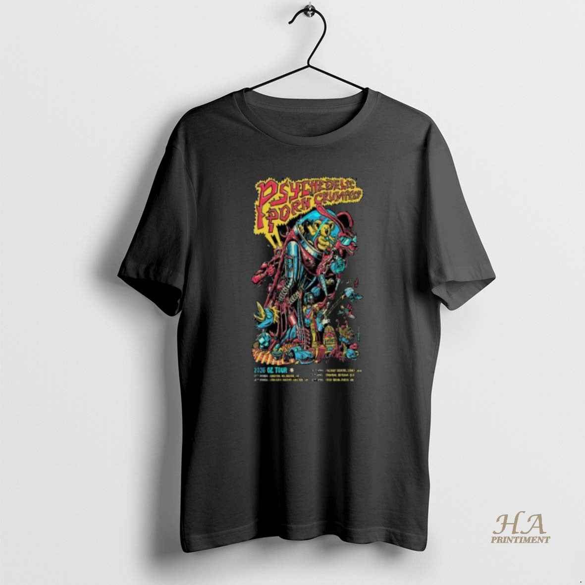 Official Psychedelic Porn Crumpets Oz Tour 2026 Shirt Hoodie Sweatshirt | PurePodTees.com