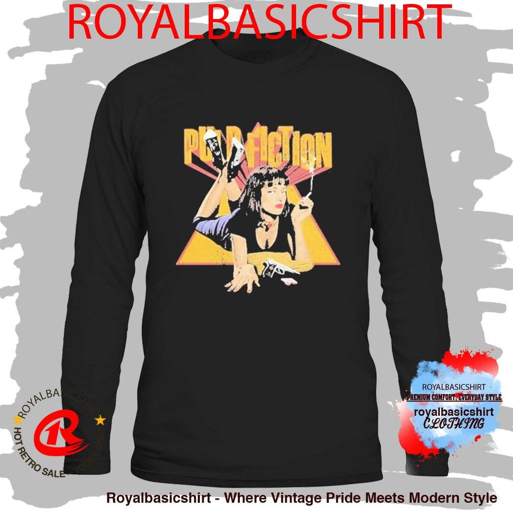 Pulp Fiction Uma Thurman Cigarettes Smoke Gun Shirt