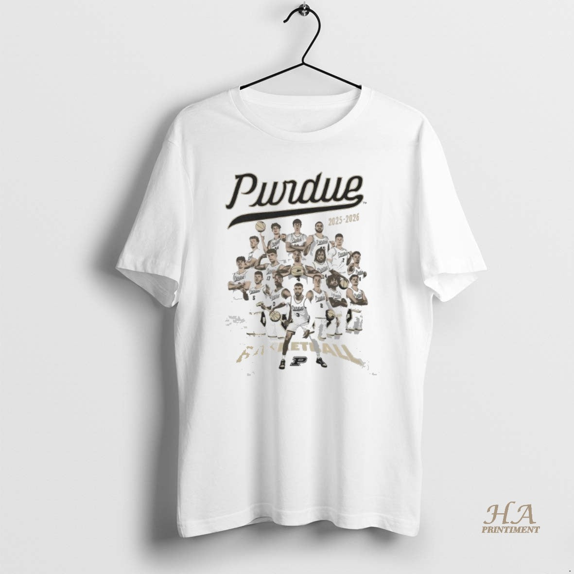 Official Purdue Boilermakers Basketball 2025 2026 Team Shirt Hoodie Sweatshirt | PurePodTees.com