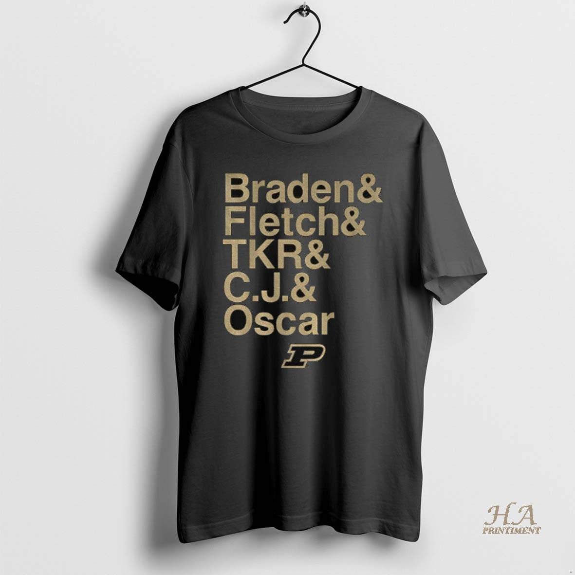 Official Purdue Boilermakers Basketball Ampersand Stars 2025 26 Braden Fletch Tkr C Shirt Hoodie Sweatshirt | PurePodTees.com