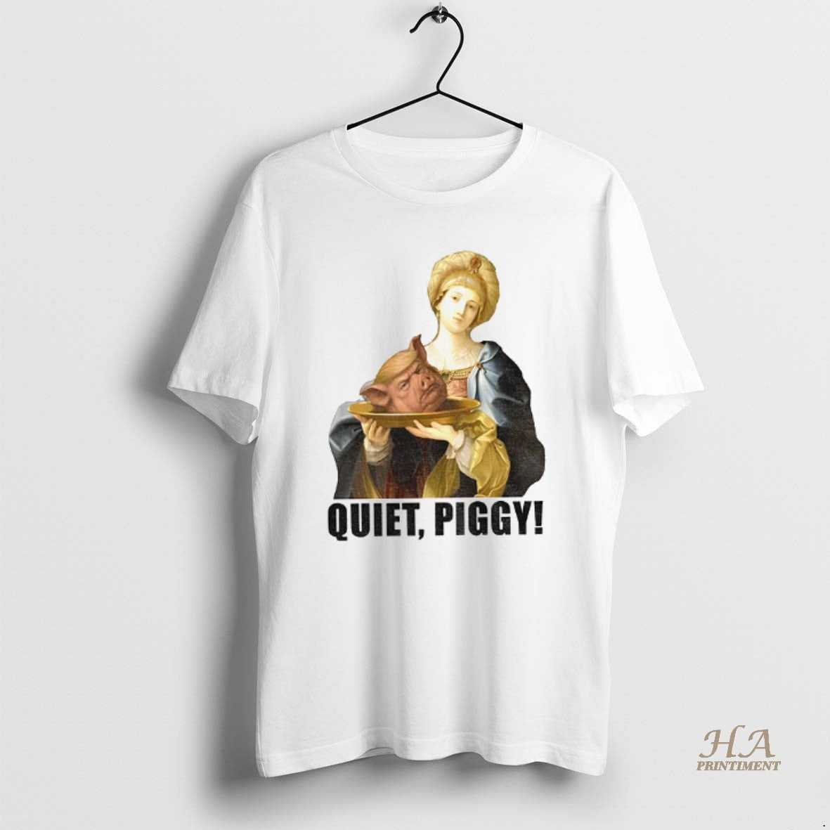 Official Quiet Piggy Anti Trump Feminist Trump Pig Head Retro Shirt Hoodie Sweatshirt | PurePodTees.com