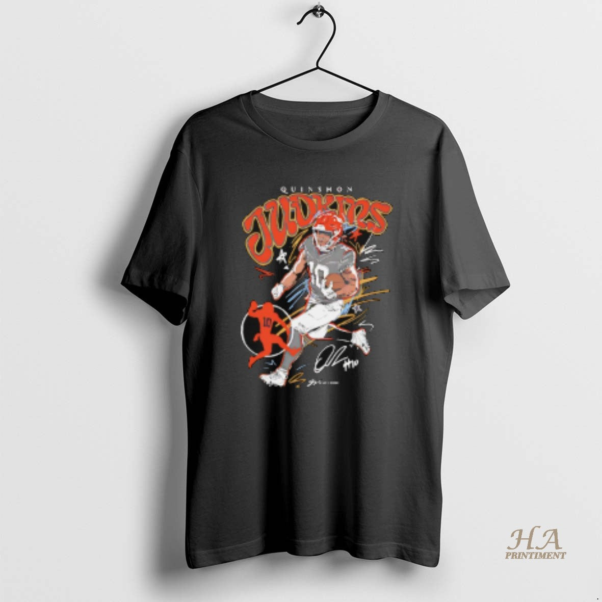 Official Quinshon Judkins Cleveland Browns Scribble Signature Vintage Shirt Hoodie Sweatshirt | PurePodTees.com