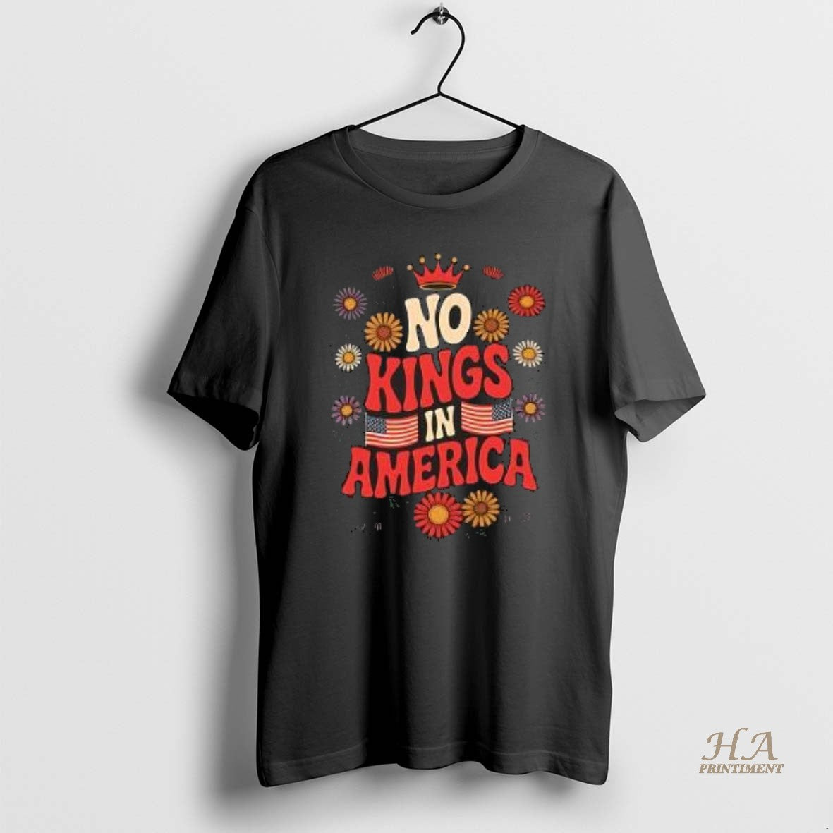 Official Rtrqyvwv No Kings In America Shirt Hoodie Sweatshirt | PurePodTees.com