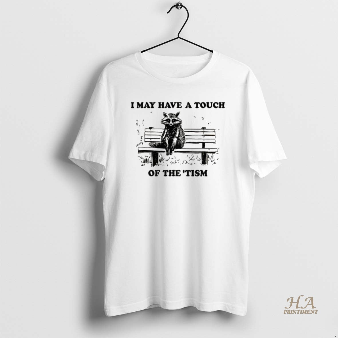 Official Raccoon I May Have A Touch Of The Tism Vintage Shirt Hoodie Sweatshirt | PurePodTees.com