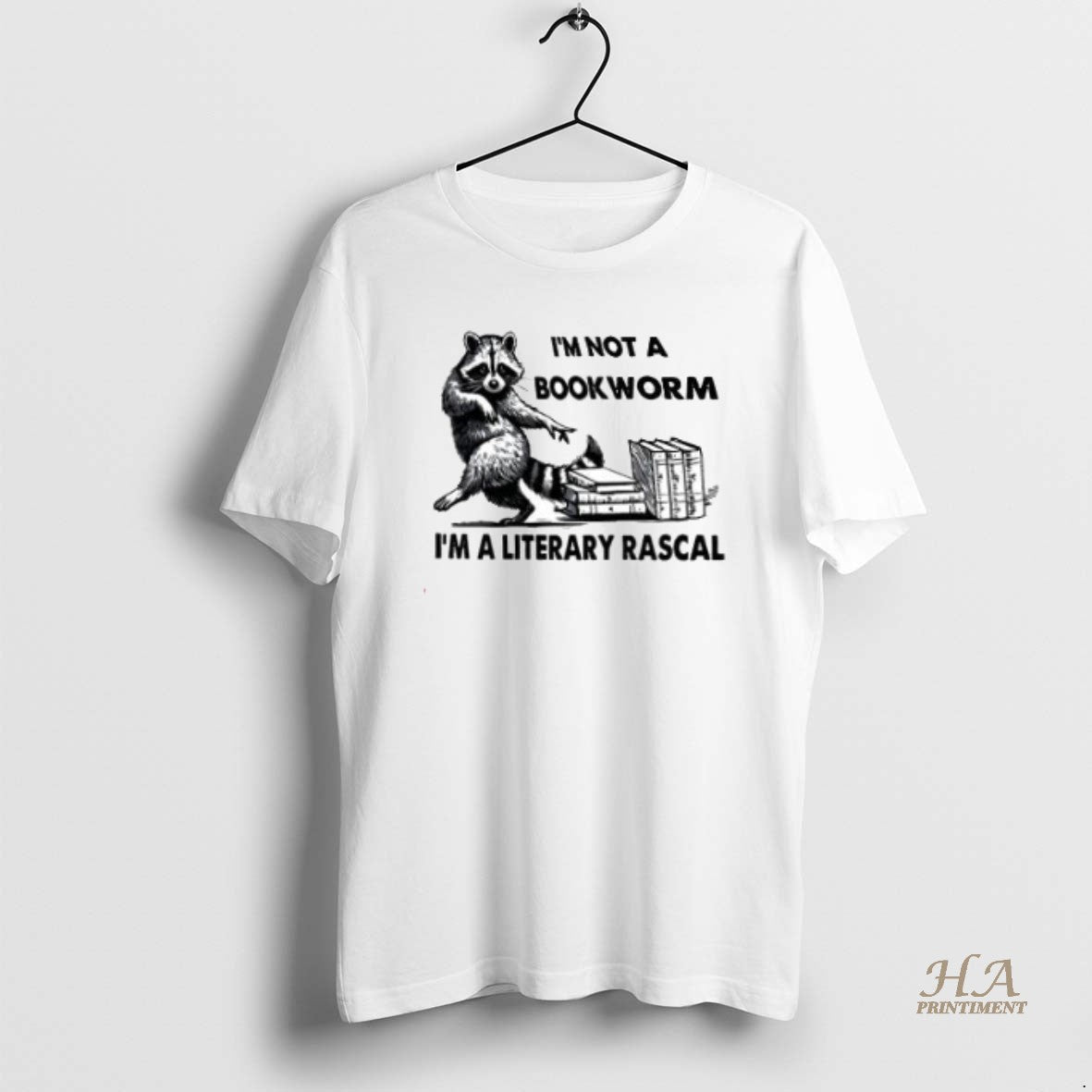 Official Raccoon Im Not A Bookworm Im A Literary Rascal Shirt Hoodie Sweatshirt | PurePodTees.com