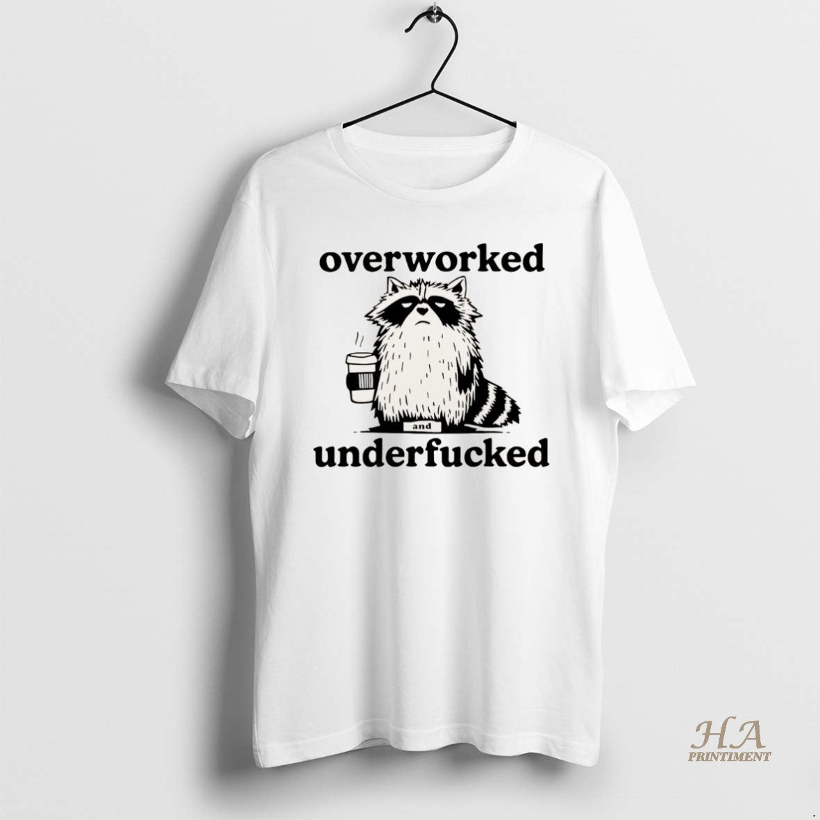 Official Raccoon Overworked And Underfucked Christmas Shirt Hoodie Sweatshirt | PurePodTees.com