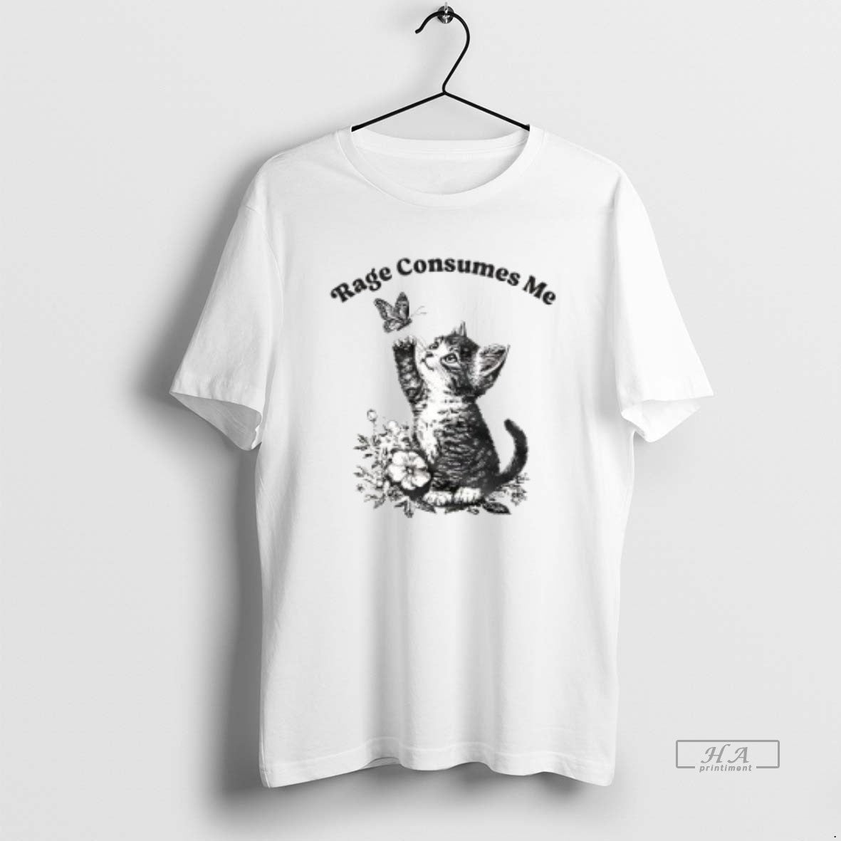 Official Rage Consumes Me Cute Cat Meme Vintage Shirt Hoodie Sweatshirt | PurePodTees.com