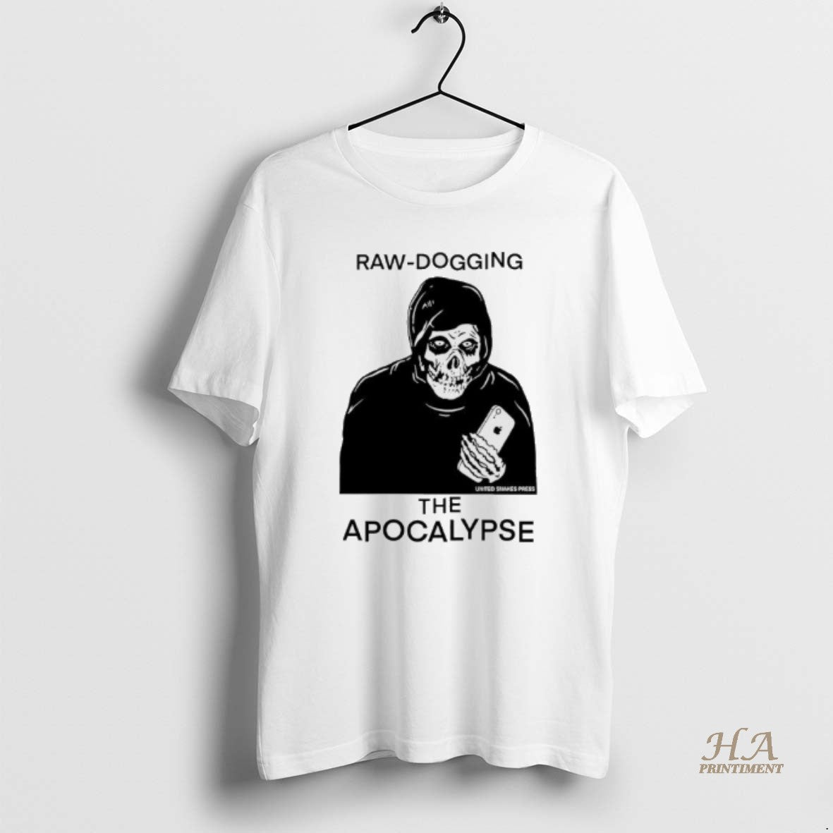 Official Raw Dogging The Apocalypse Skeleton Shirt Hoodie Sweatshirt | PurePodTees.com