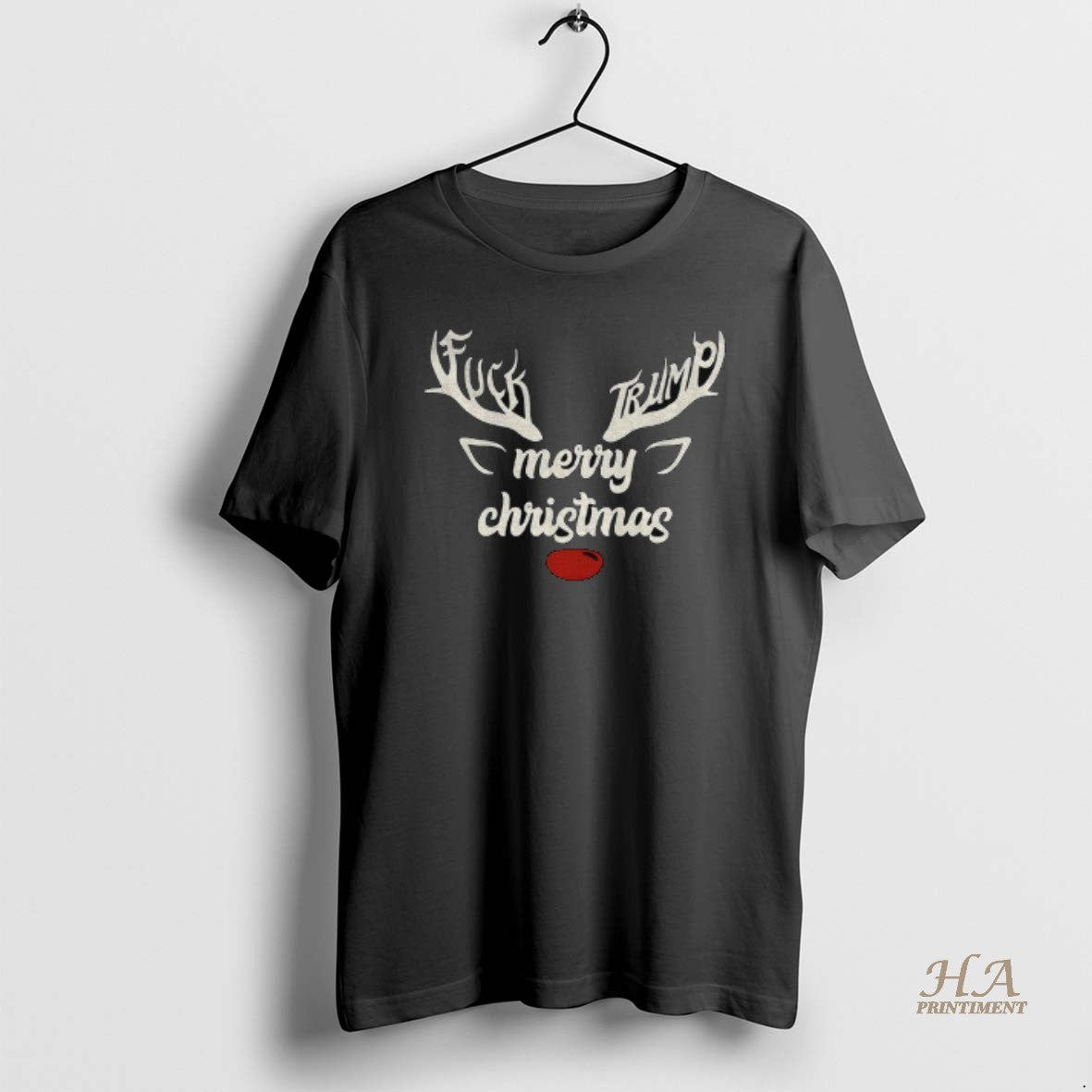 Official Reindeer Anti Trump Fdt Fuck Trump Merry Christmas 2025 Shirt Hoodie Sweatshirt | PurePodTees.com