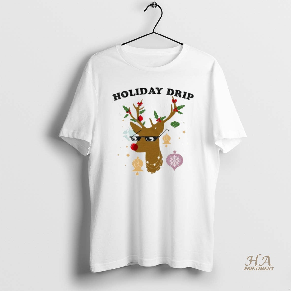 Official Reindeer Holiday Drip Christmas Shirt Hoodie Sweatshirt | PurePodTees.com