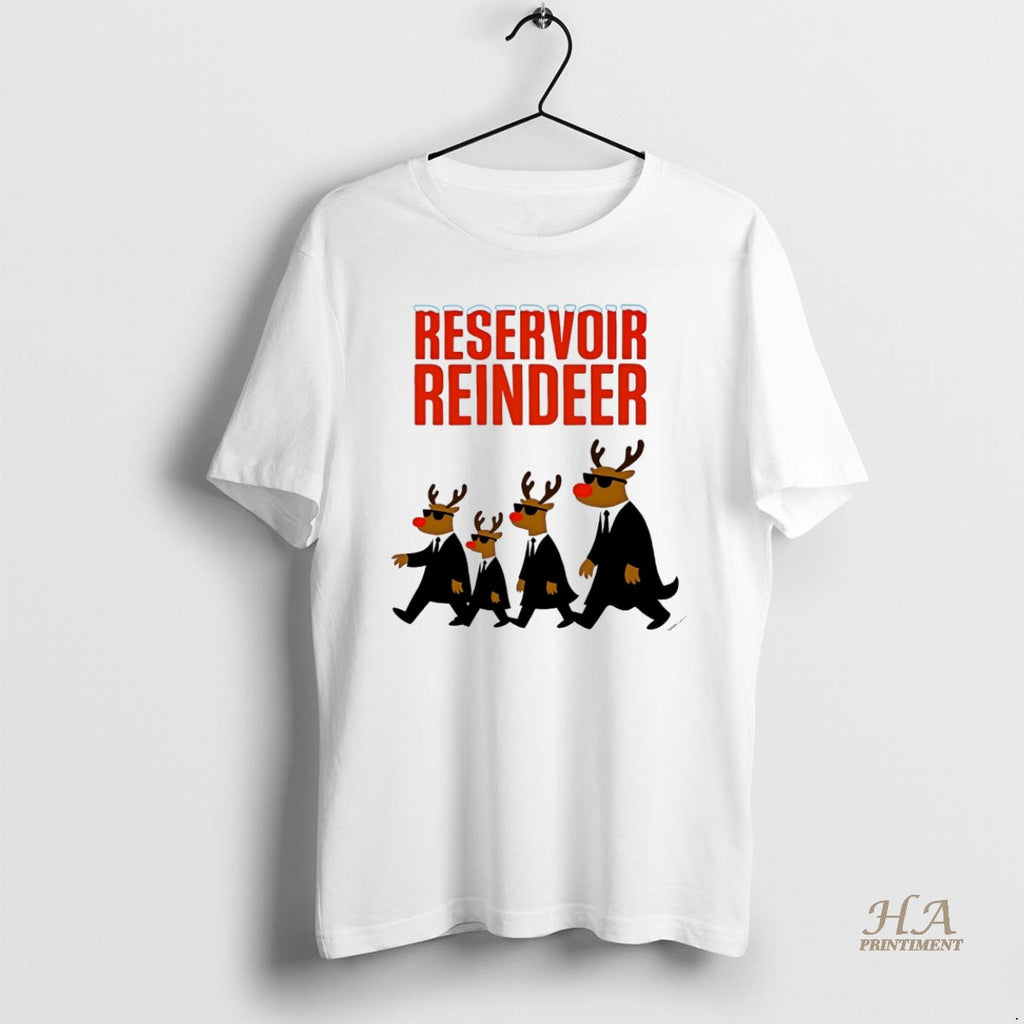 Official Reservoir Reindeer Christmas White Shirt Hoodie Sweatshirt | PurePodTees.com
