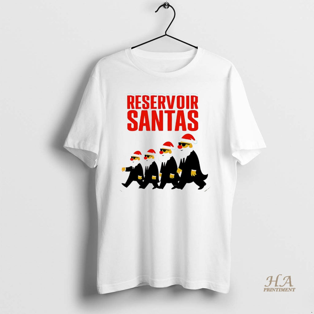 Official Reservoir Santas Christmas White Shirt Hoodie Sweatshirt | PurePodTees.com