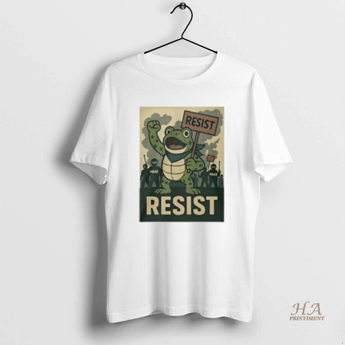 Official Resist Portland Frog Hop Heros Of Portland Shirt Hoodie Sweatshirt | PurePodTees.com