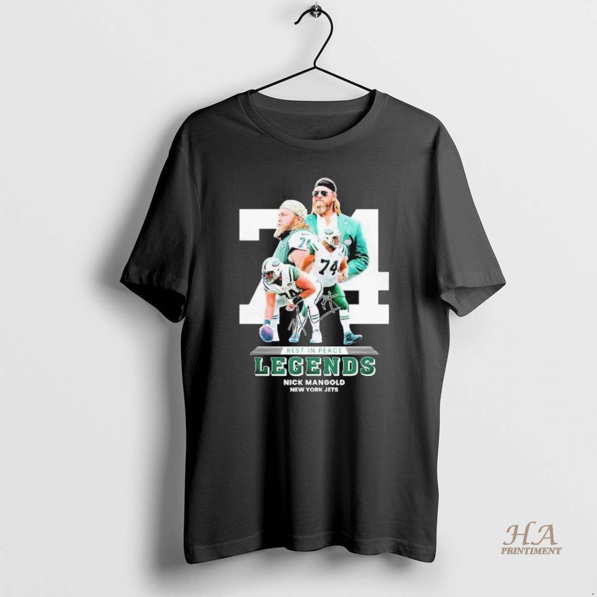 Official Rest In Peace Legends Nick Mangold New York Jets 74 Shirt Hoodie Sweatshirt | PurePodTees.com