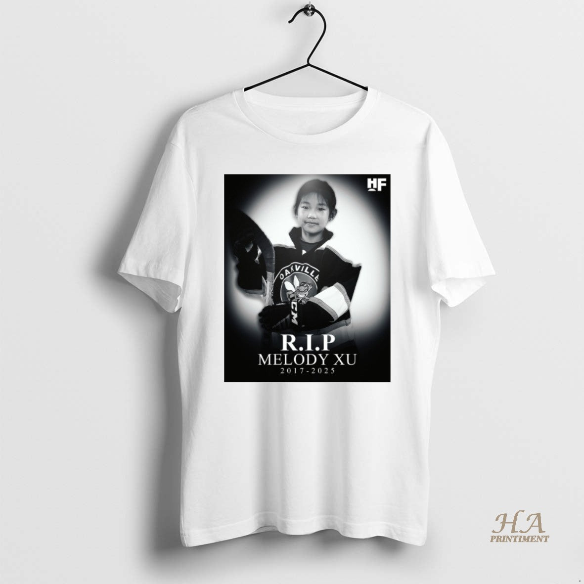 Official Rest In Peace Melody Xu 2017 2025 Hockey Forever Shirt Hoodie Sweatshirt | PurePodTees.com