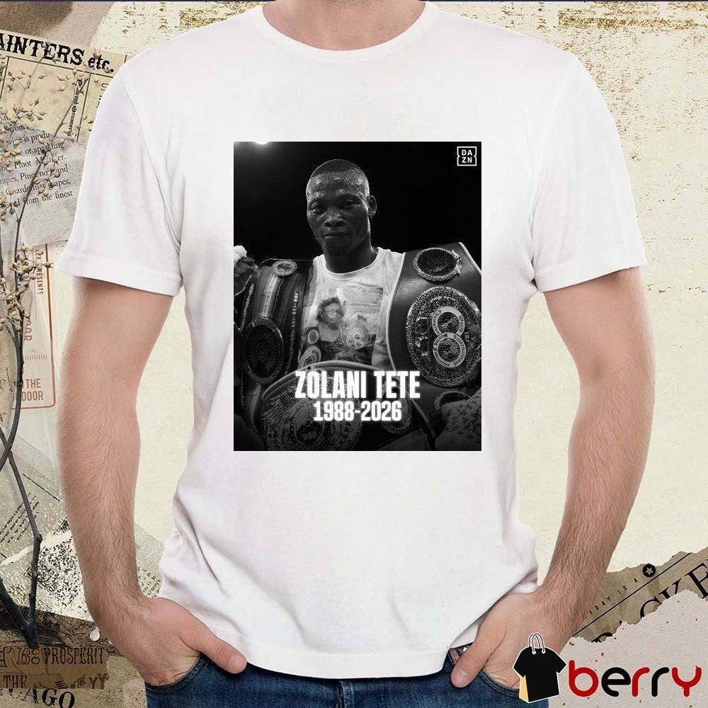 Rest in peace, Zolani Tete 1988 – 2026 DAZN Boxing Poster t-shirt