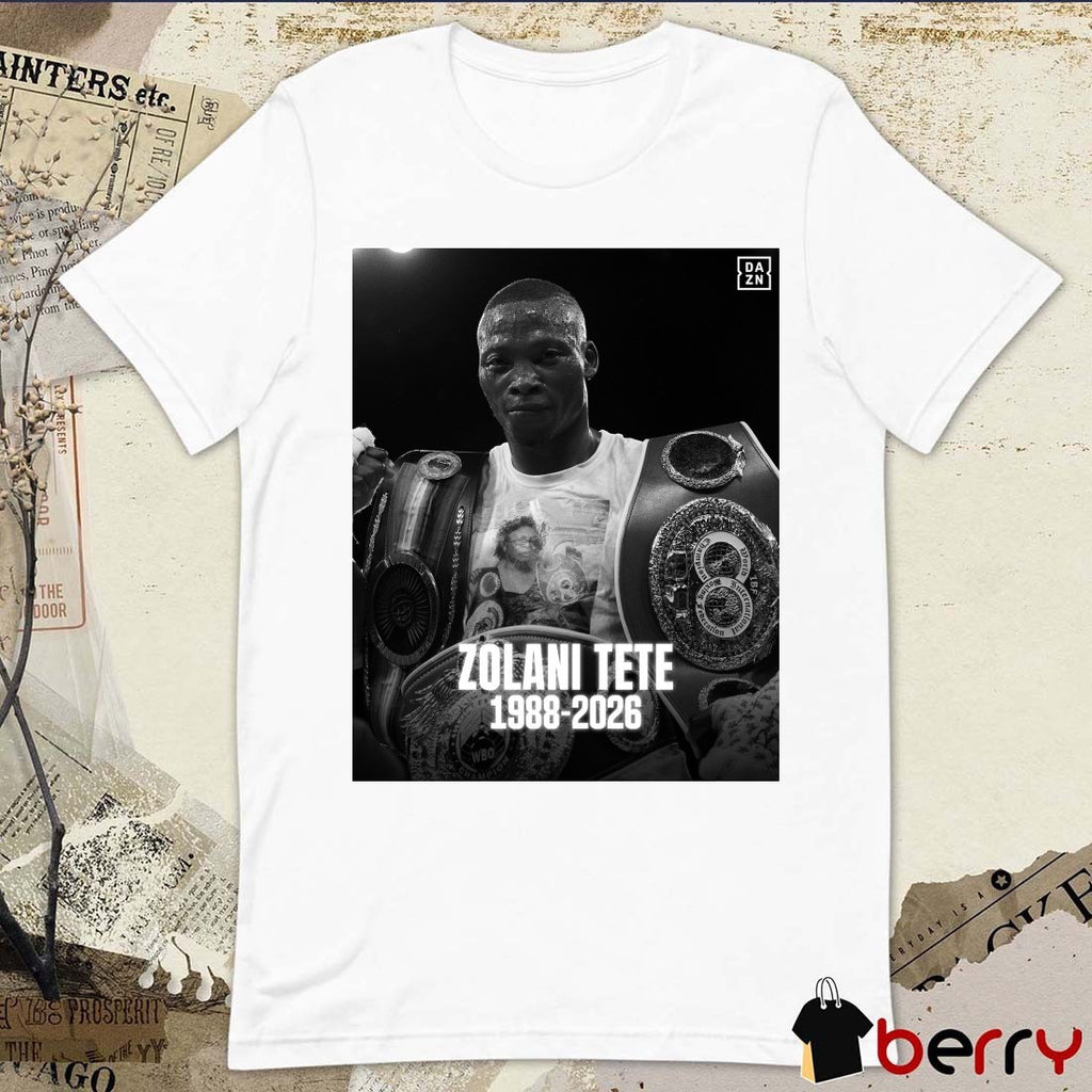 Rest in peace, Zolani Tete 1988 – 2026 DAZN Boxing Poster t-shirt