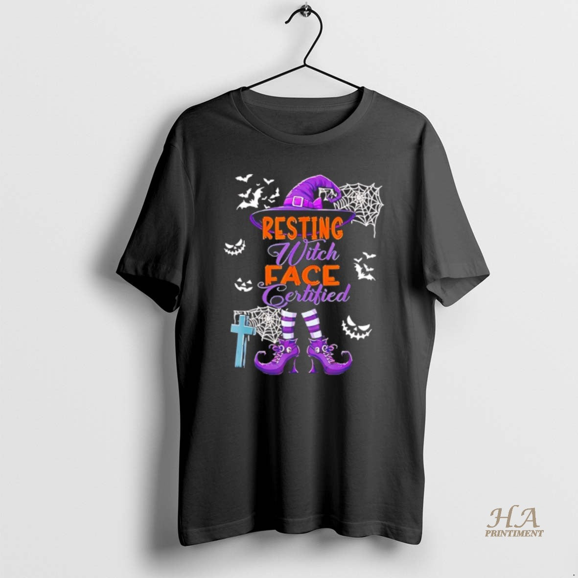 Official Resting With Face Certified Halloween Shirt Hoodie Sweatshirt | PurePodTees.com