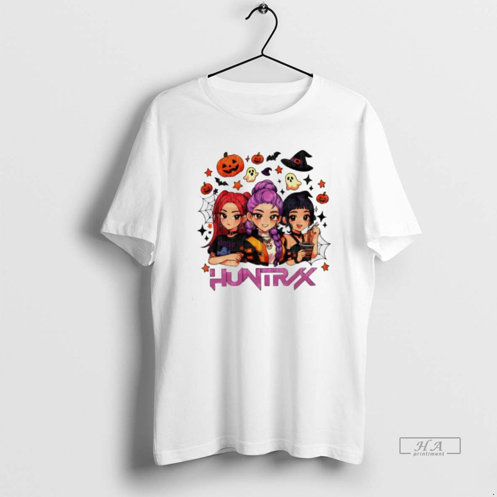 Official Retro Huntrix Halloween Kpop Demon Hunter Inspired Shirt Hoodie Sweatshirt | PurePodTees.com