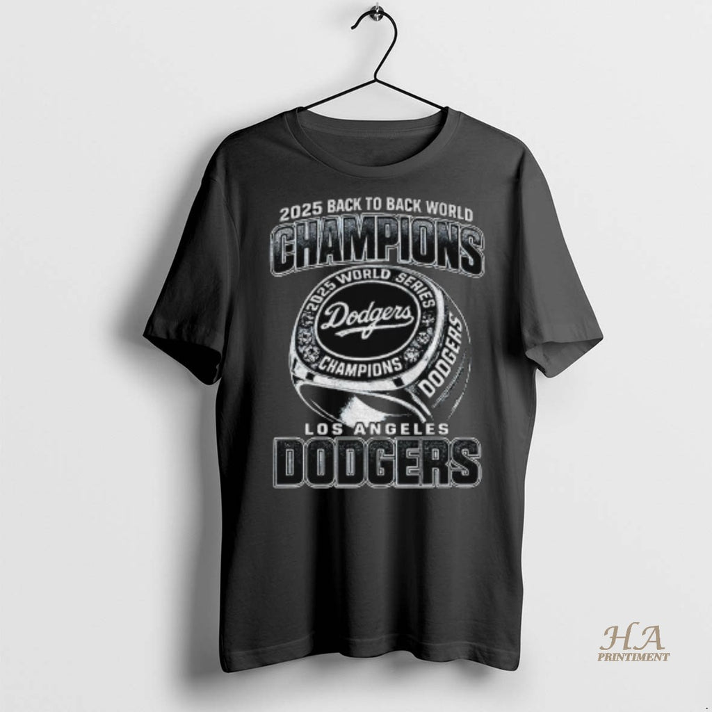 Official Rings Champs 2025 Back To Back World Champions Series Los Angeles Dodgers Mlb 2025 Shirt Hoodie Sweatshirt