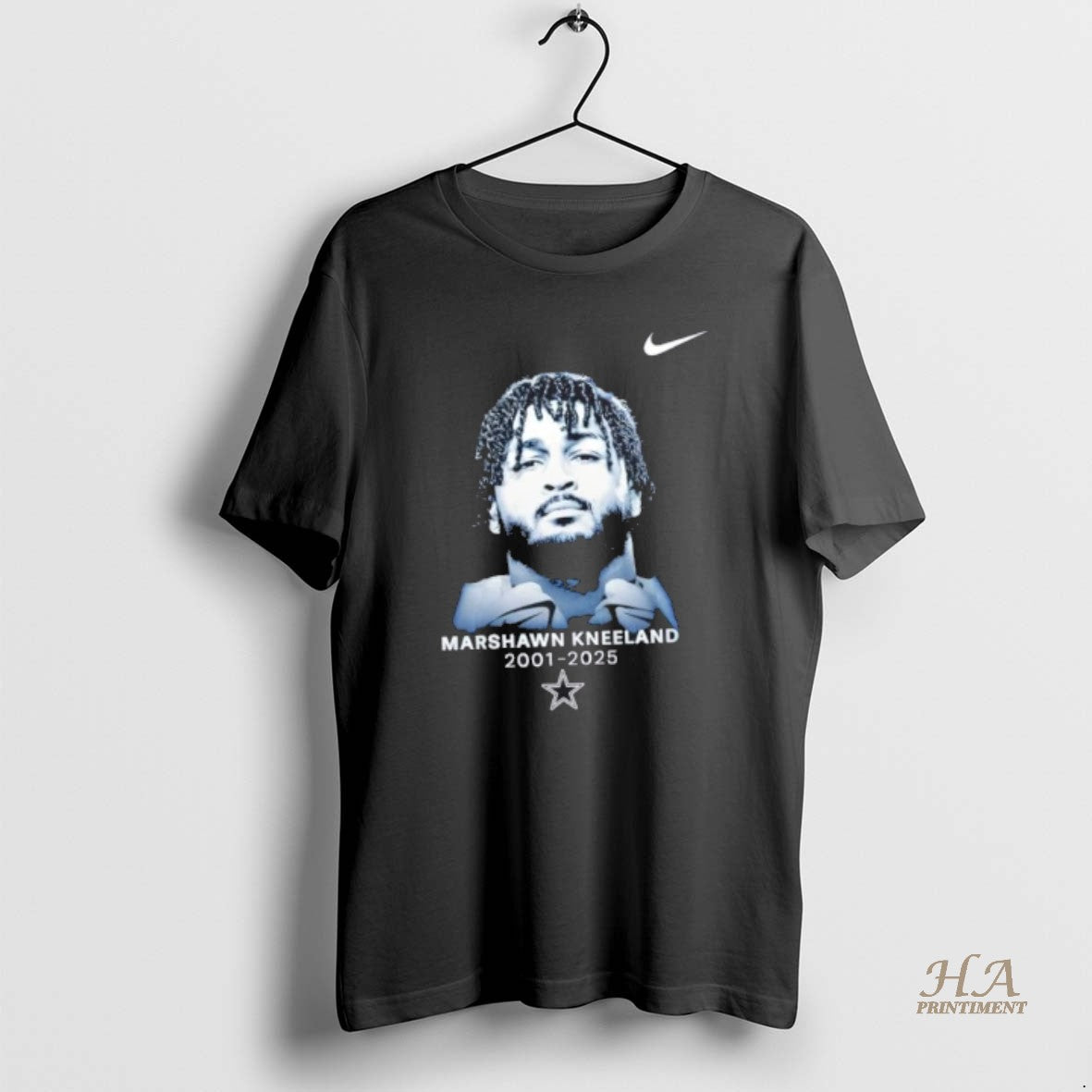 Official Rip Marshawn Kneeland 2001 2025 Dallas Cowboys Signature 2 Sided Shirt Hoodie Sweatshirt | PurePodTees.com