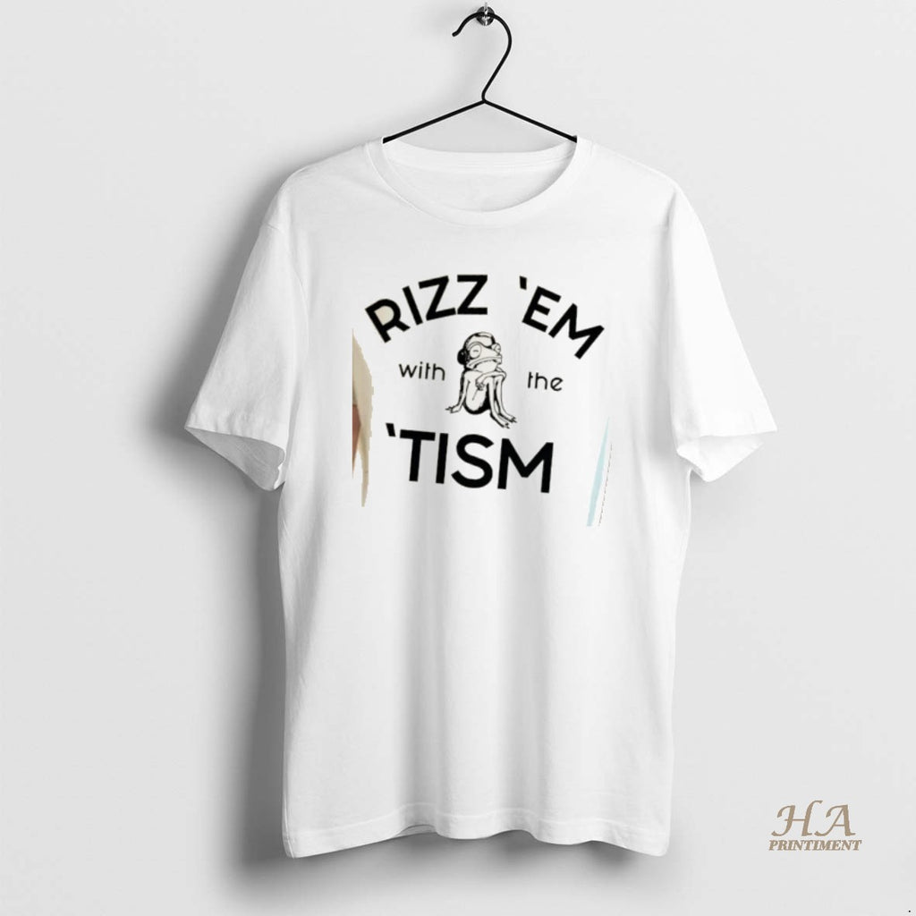 Official Rizz Em With The Tism Frog Meme Shirt Hoodie Sweatshirt | PurePodTees.com