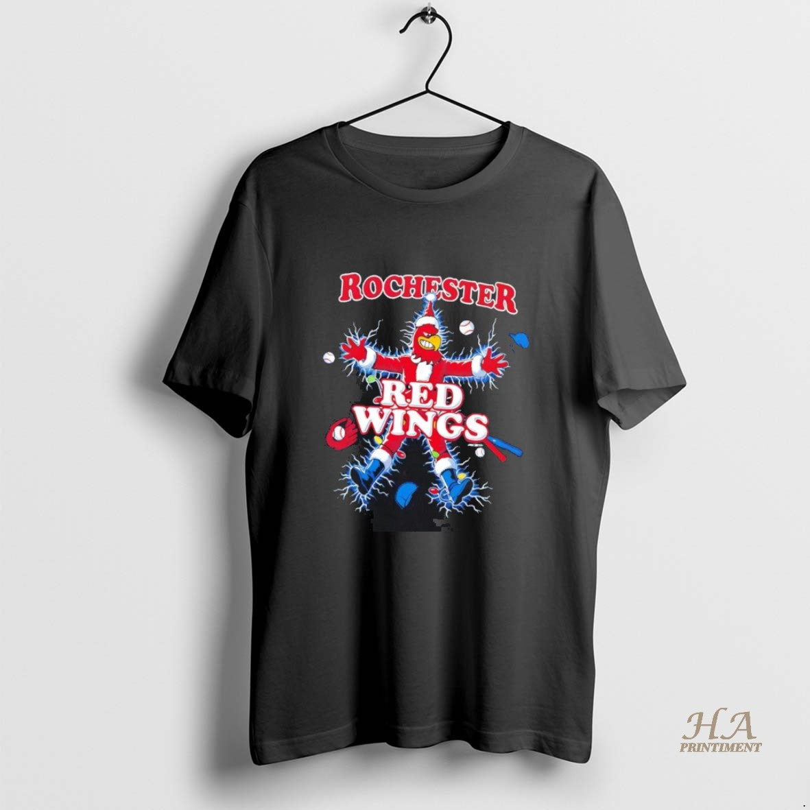 Official Rochester Red Wings Holiday Christmas Shirt Hoodie Sweatshirt | PurePodTees.com