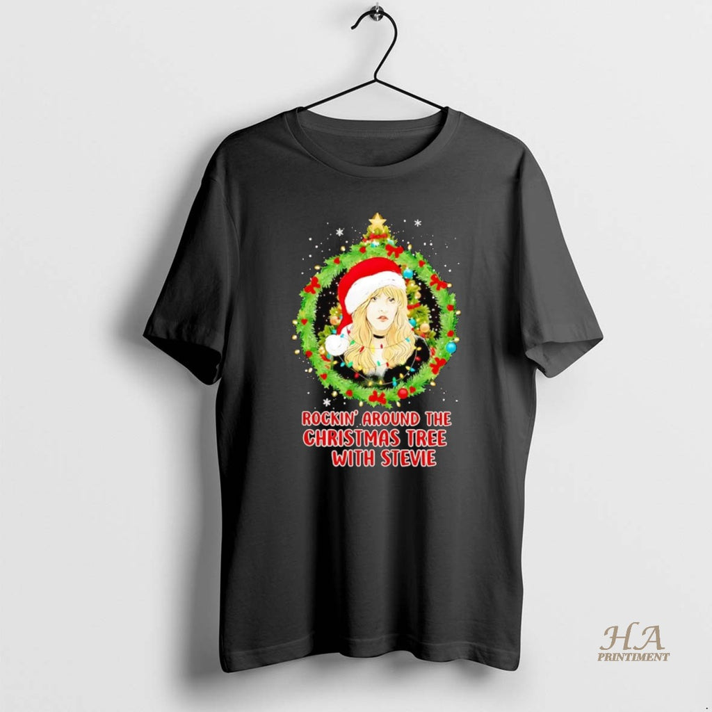 Official Rockin Around The Christmas Tree With Stevie Nicks Shirt Hoodie Sweatshirt | PurePodTees.com