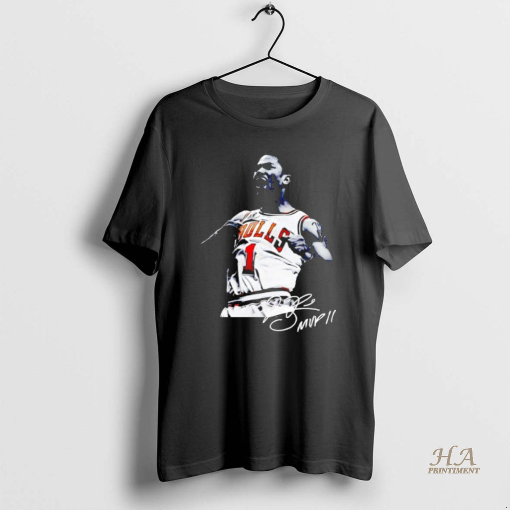 Official Rose Mvp 11 Derrick Rose Chicago Bulls Signature Shirt Hoodie Sweatshirt | PurePodTees.com