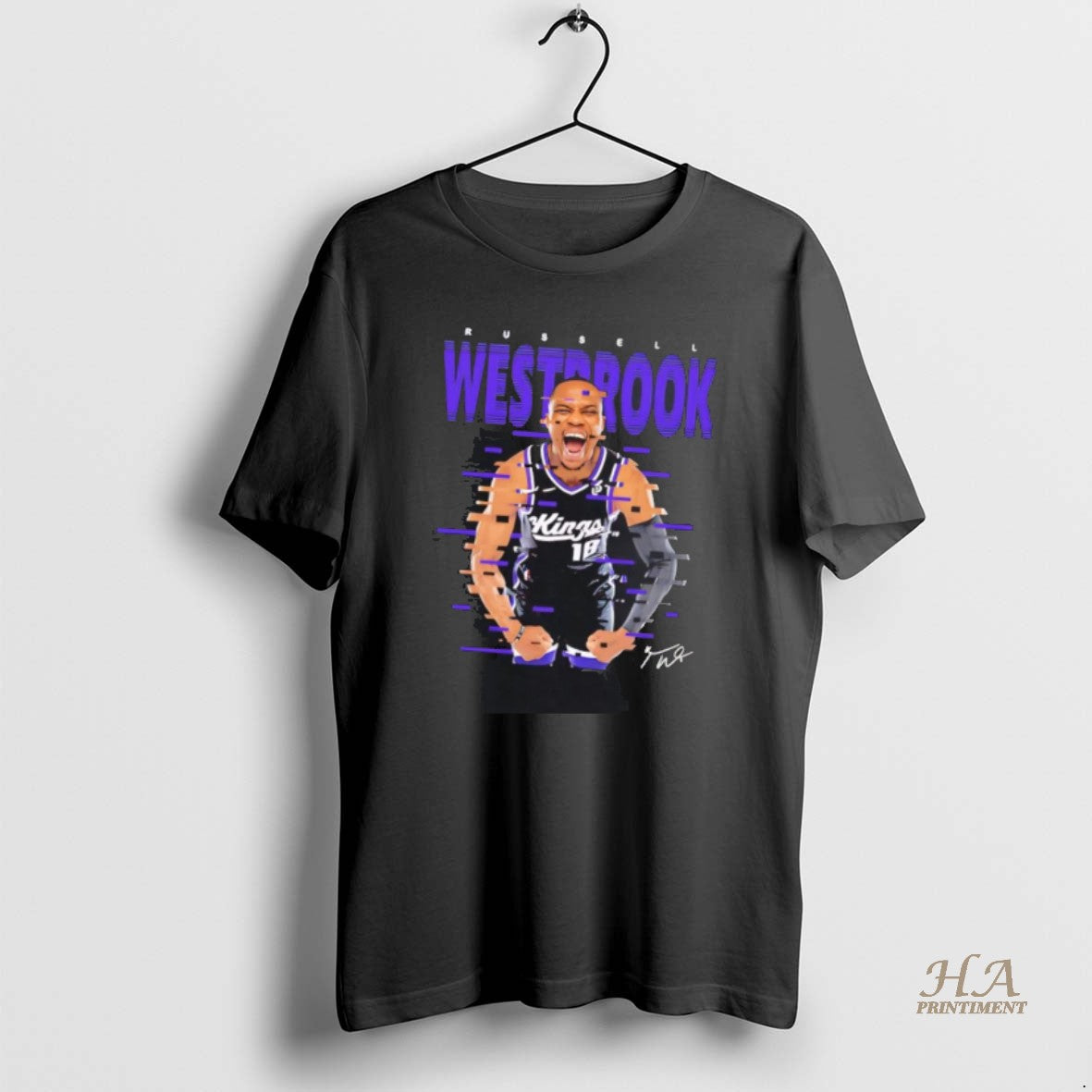 Official Russell Westbrook Flexing Sacramento Kings Shirt Hoodie Sweatshirt | PurePodTees.com