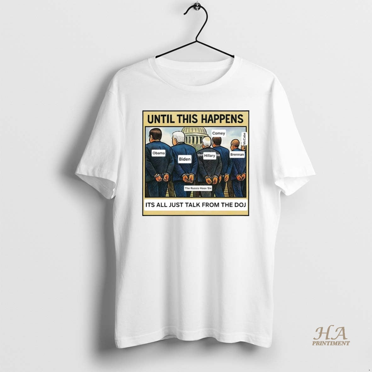 Official Russia Hoax Six Until This Happens Its All Just Talk From The Doj Shirt Hoodie Sweatshirt | PurePodTees.com
