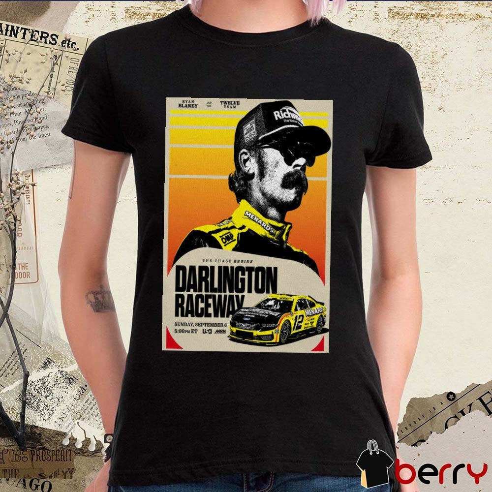 Ryan Blaney Darlington Raceway September 06 2026 NASCAR Cup Series Poster t-shirt