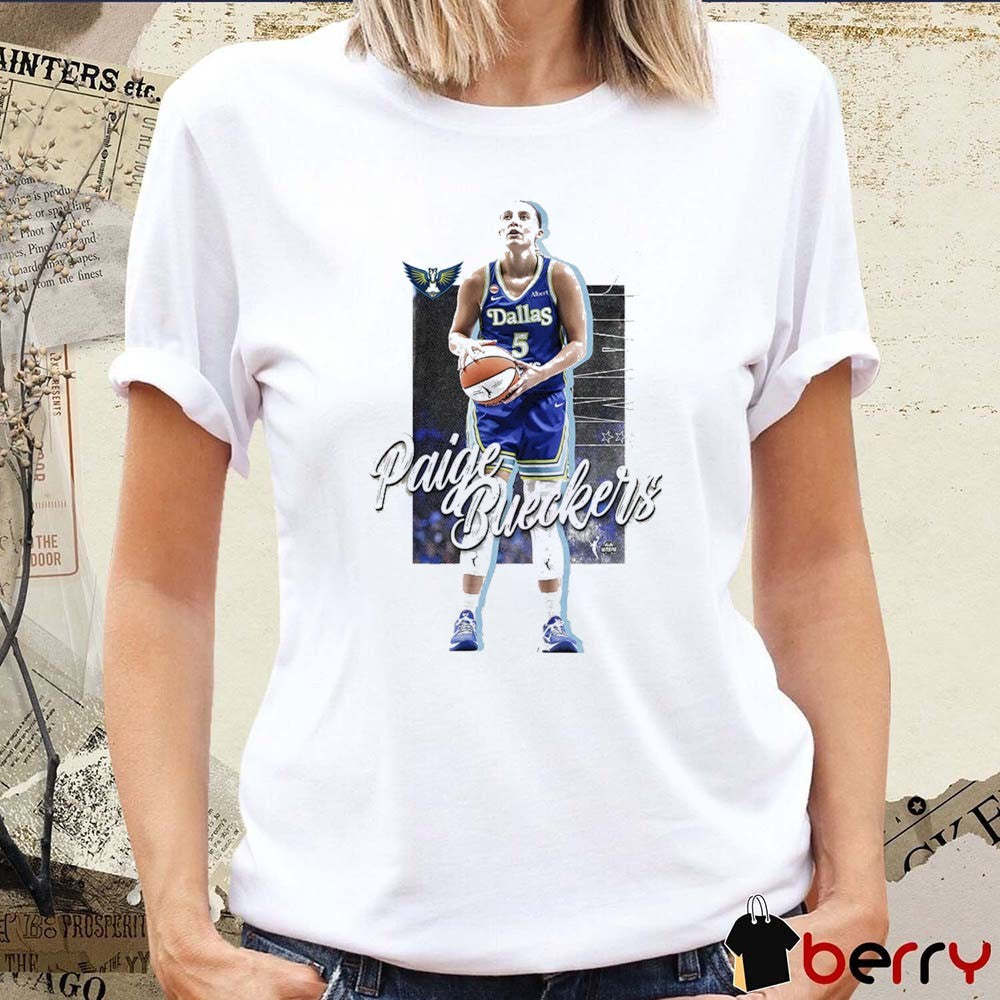 SLAM 262 Dallas Wings WNBA Player Heavy Paige Bueckers t-shirt