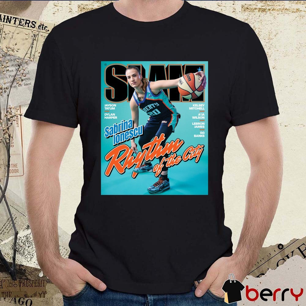 SLAM 264 Sabrina Ionescu Rhythm Of The City New York Liberty WNBA Magazine t-shirt