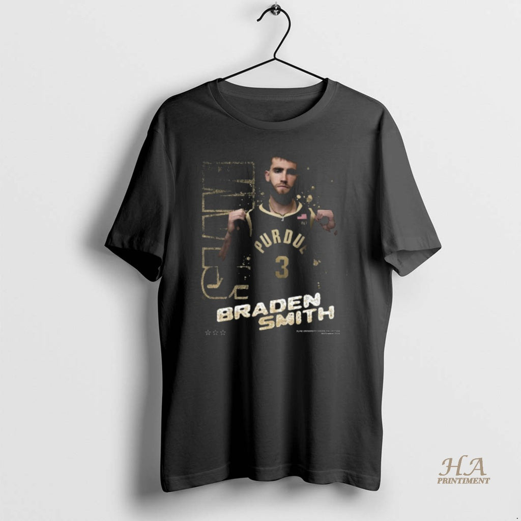 Official Slam U Braden Smith Gold Remix Purdue Boilermakers 2025 Shirt Hoodie Sweatshirt | PurePodTees.com