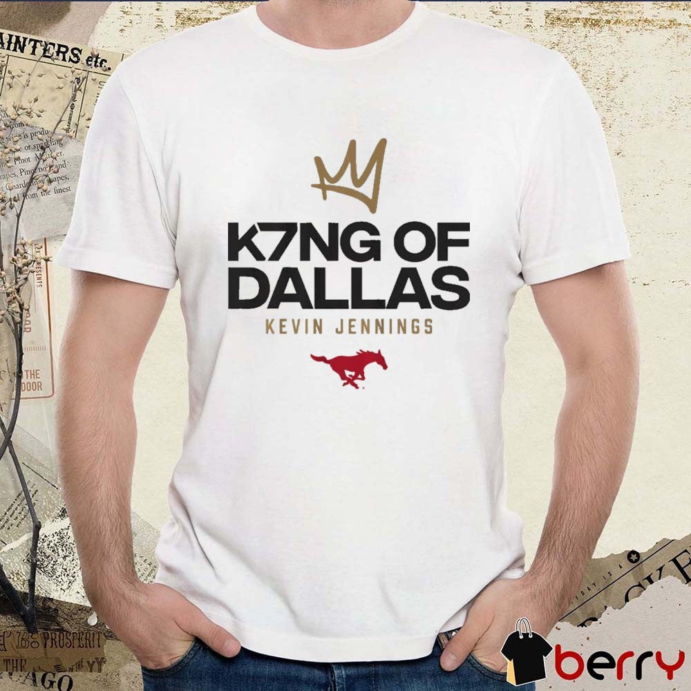 SMU Mustangs Football Kevin Jennings K7NG Of Dallas t-shirt