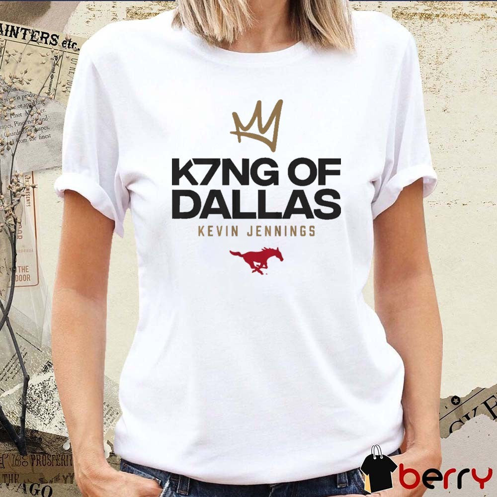 SMU Mustangs Football Kevin Jennings K7NG Of Dallas t-shirt