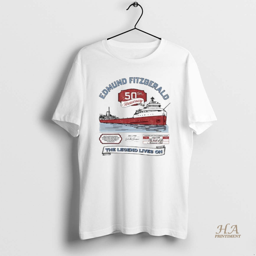 Official Ss Edmund Fitzgerald 50th Anniversary The Wreck Of The Edmund Fitzgerald Shirt Hoodie Sweatshirt | PurePodTees.com