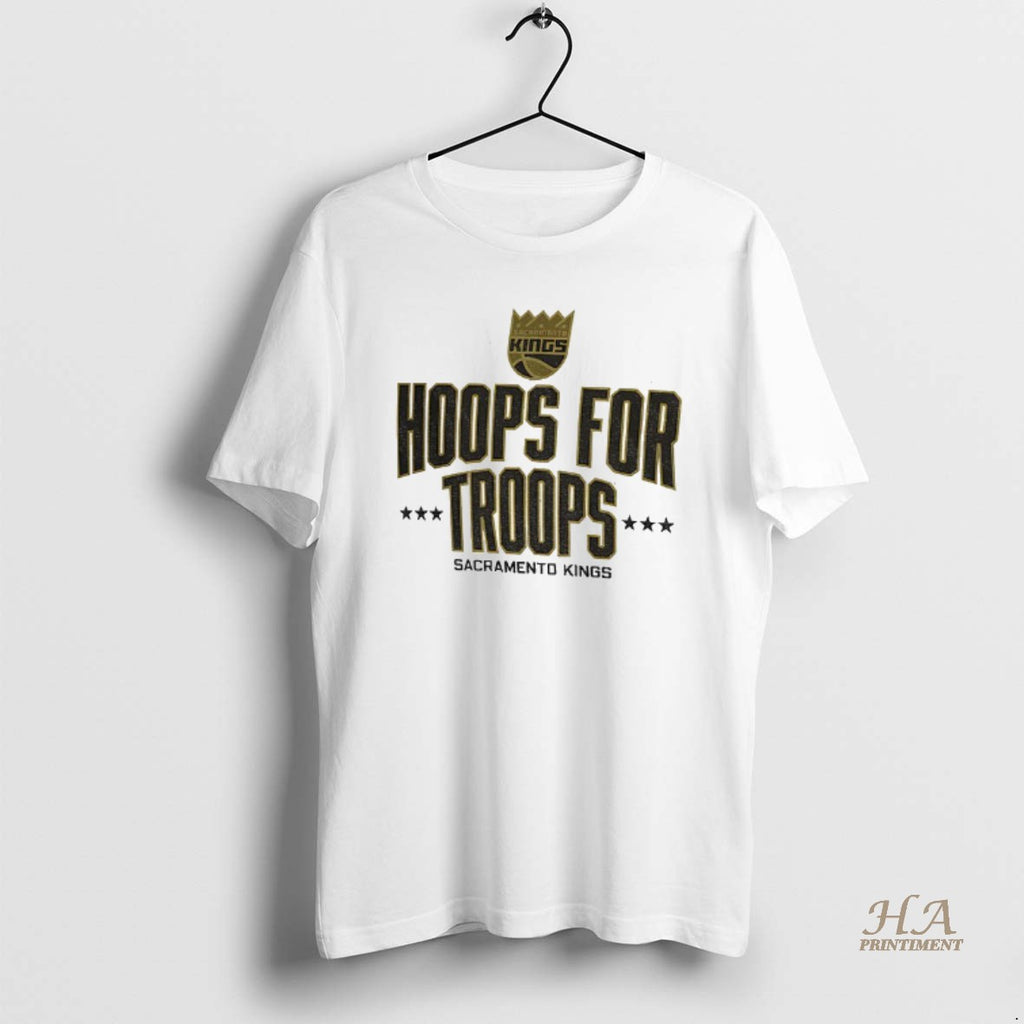 Official Sacramento Kings Basketball Nba Hoops For Troops Logo Shirt Hoodie Sweatshirt | PurePodTees.com