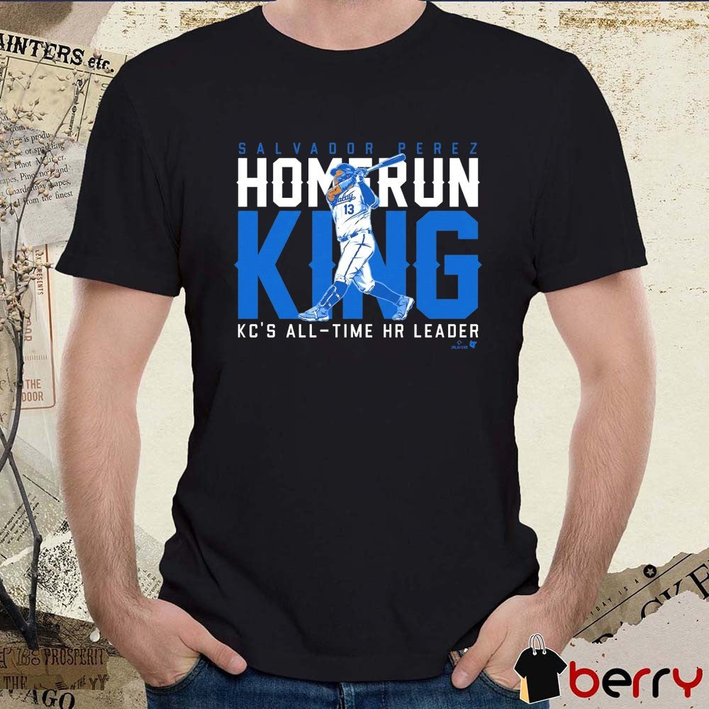 Salvador Perez Kansas City Royals MLB All-Time HR Leader Home Run King t-shirt